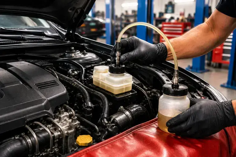 brake oil change in burnaby at kmf automotive